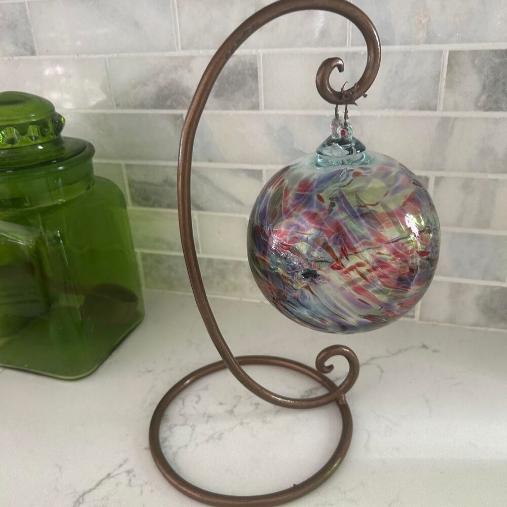Hand Blown Kitras 6" December Birthday Wish Handblown Ornament